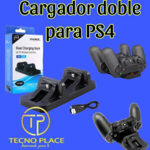 Cargador doble PS4