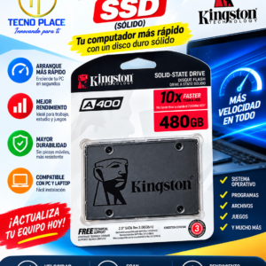 Disco duro sólido SSD Kingston 480Gb