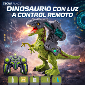 Dinosaurio a Control Remoto con Sonido y Luces