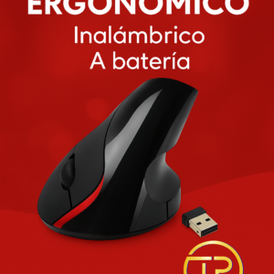 Mouse Ergonómico USB a batería