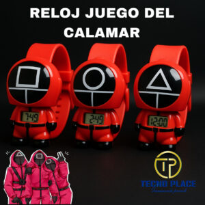 Reloj juego del calamar rojo retractril